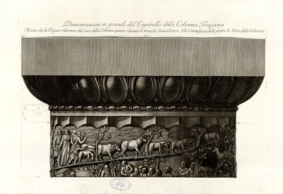 Demonstrations in Large of the Capital of the Trajan Column by Giovanni Battista Piranesi